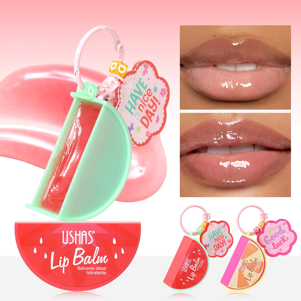 USHAS Fruit-Flavored Lip Balm | Moisturizing Charm Design
