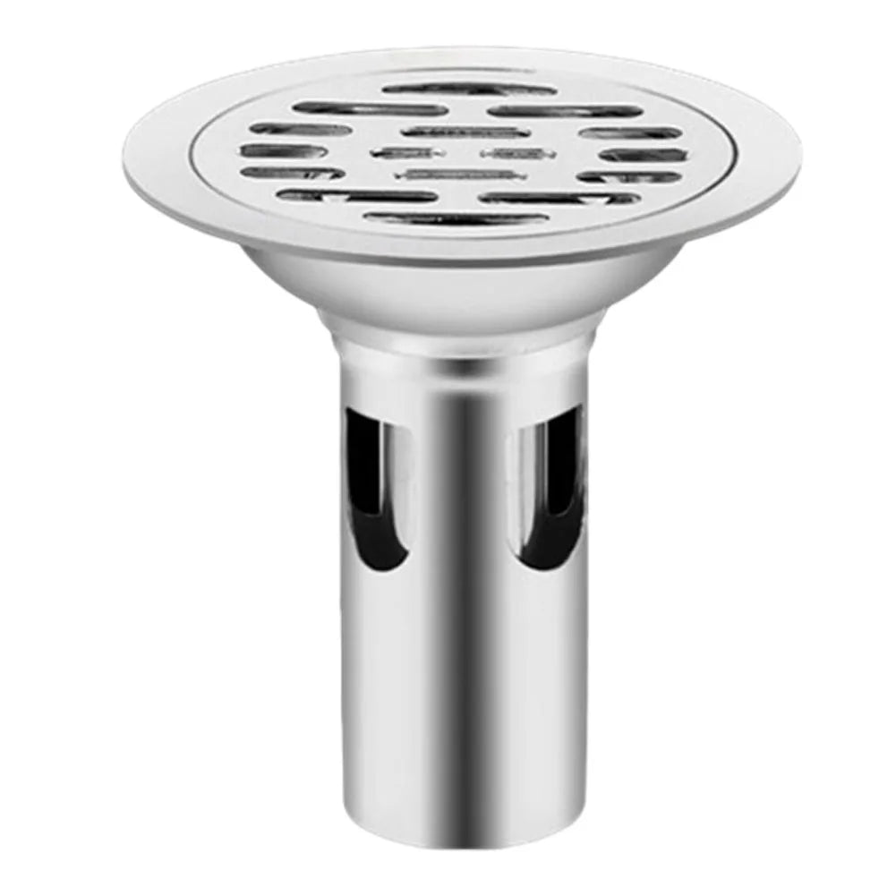 Stainless Steel Floor Drains Anti-odor Drainer Shower Strainer Cover 10cm Deodorant For Kitchen Hotel Bathroom Oasis Select Single (long)
