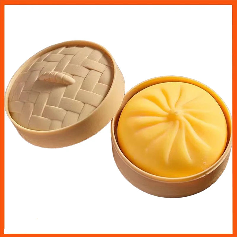 Dumpling Squish Stress Balls 7-Pack – Squishy Decompression Toy Squishy Stress Toy Oasis Select Yellow One Size
