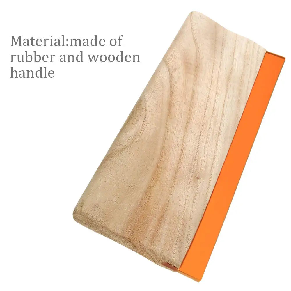 Screen Printing Squeegee with Wooden Anti-Slip Handle, High-Elastic Silicone Blade, Water-oil dual use, Anti-stick, Easy clean Oasis Select