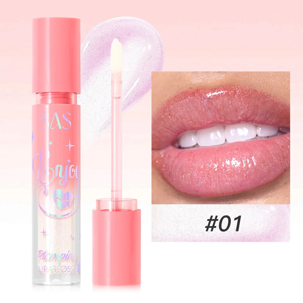 Pearlescent Plumping Lip Gloss – Glittery, Waterproof & Hydrating