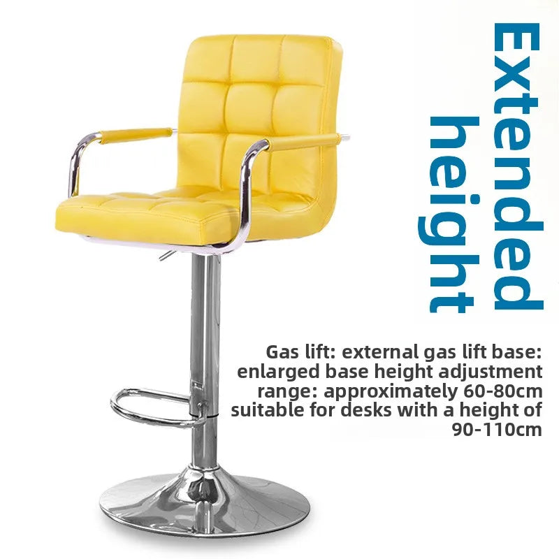 Bar chair adjustable swivel chair backrest high stool office computer chair household rotatable Oasis Select 12