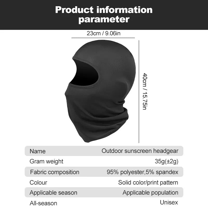 Breathable Sunscreen Ice Silk Mask For Men And Women Motorcycle Fishing Bicycle Windproof Scarf Summer Facial Scarf Headscarf Oasis Select
