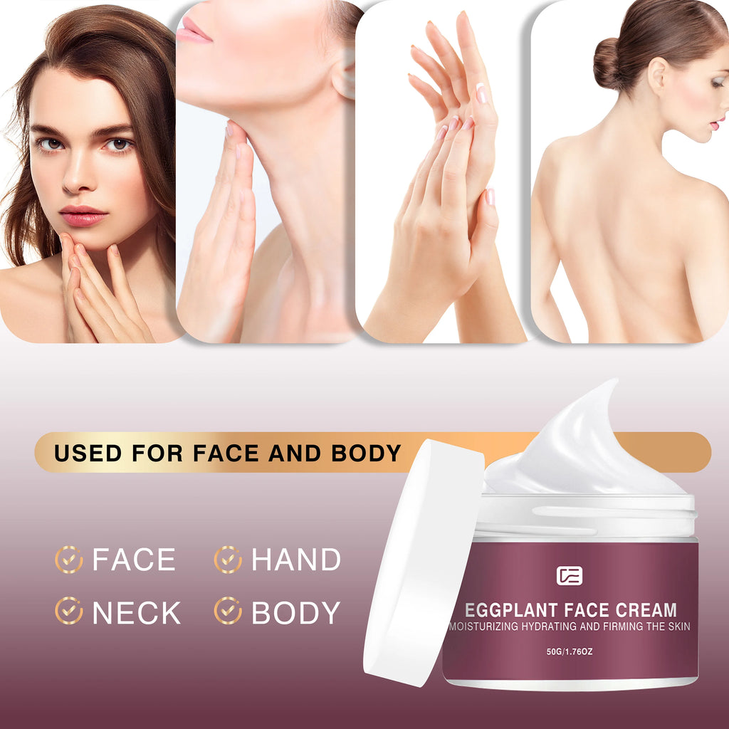 Veérenae Eggplant Face Cream – Oil-Free Pore-Minimizing Moisturizer