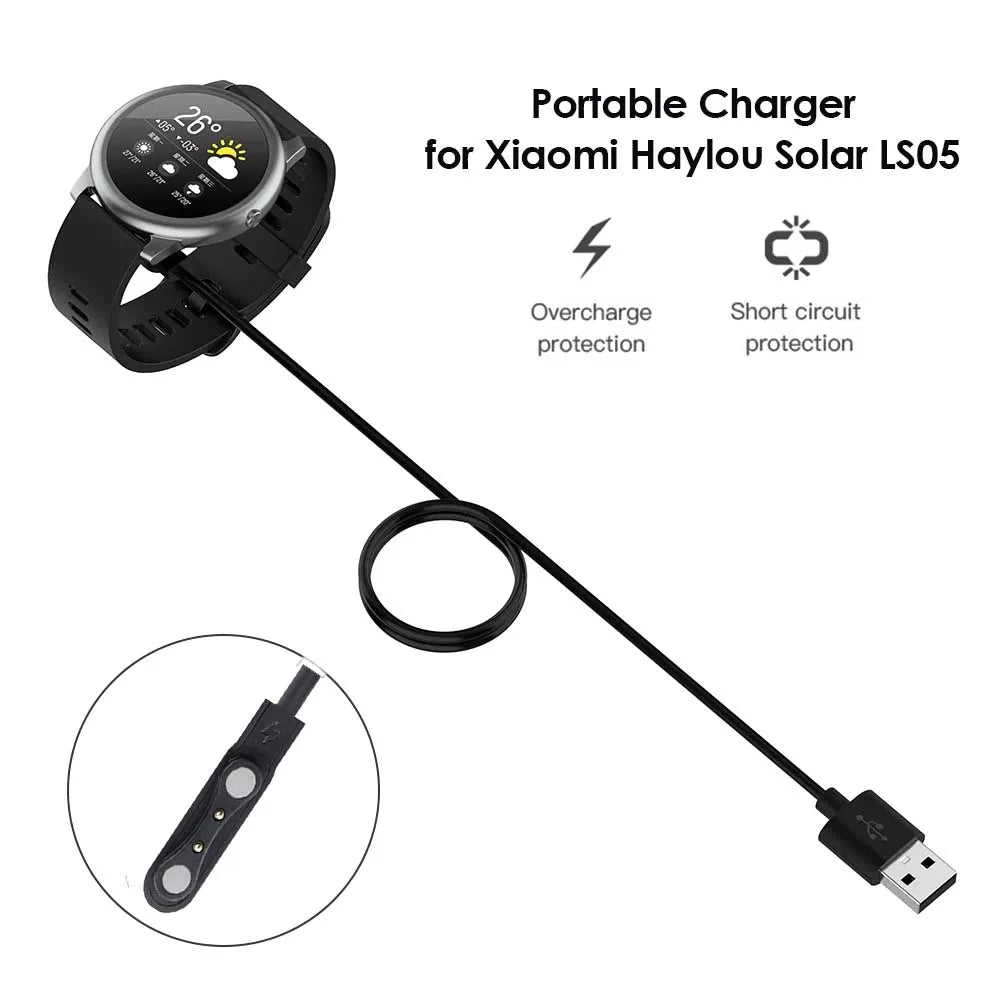 USB Charging Cable for Haylou LS05, Ticwatch GTX, YAMAY SW022 Smartwatch Charging Cable Oasis Select