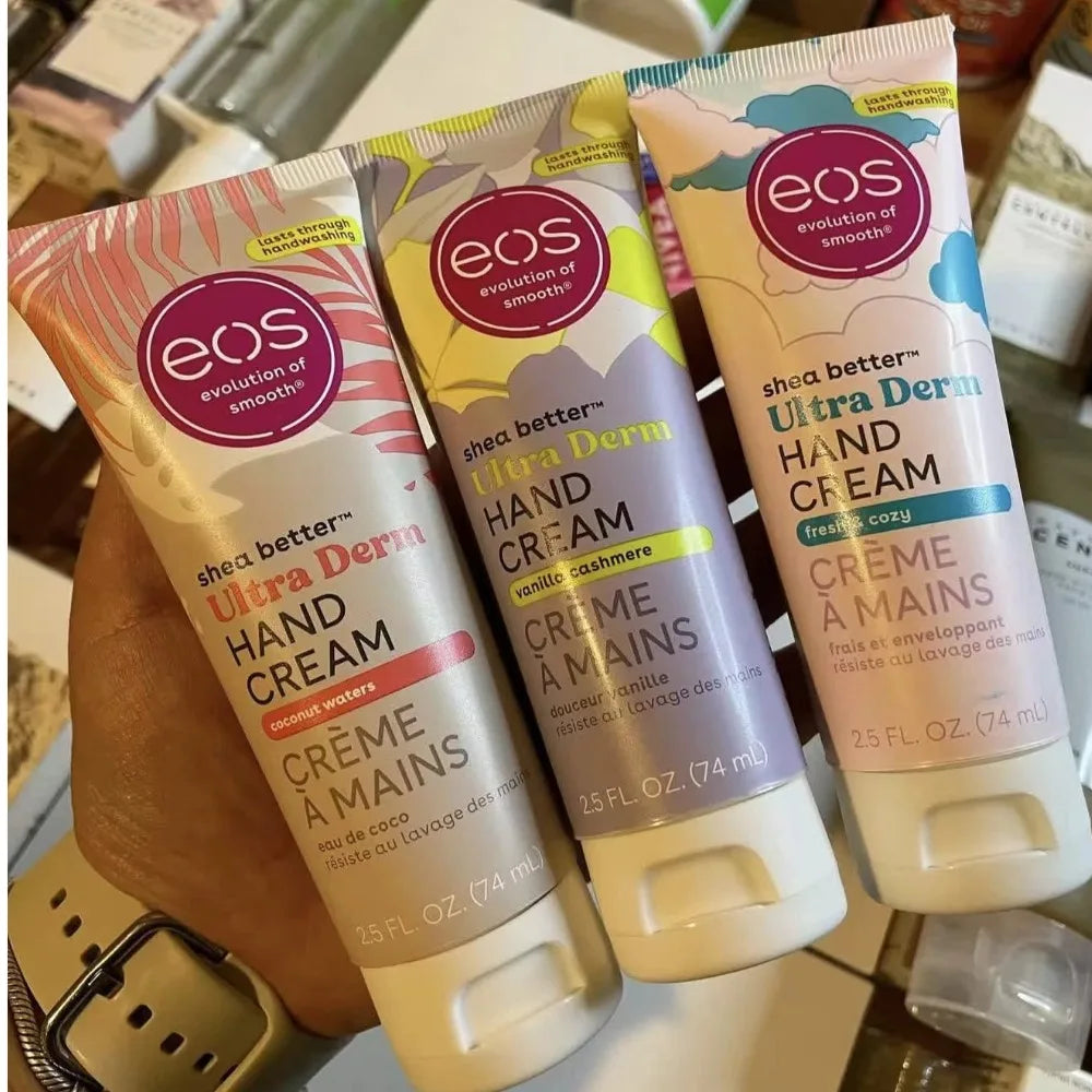EOS Shea Better 74ml Hand Cream - Ultra Derm Moisturizing Shea Butter Enriched For Dry Cracked Skin Repair 24H Hand Skin Care Oasis Select