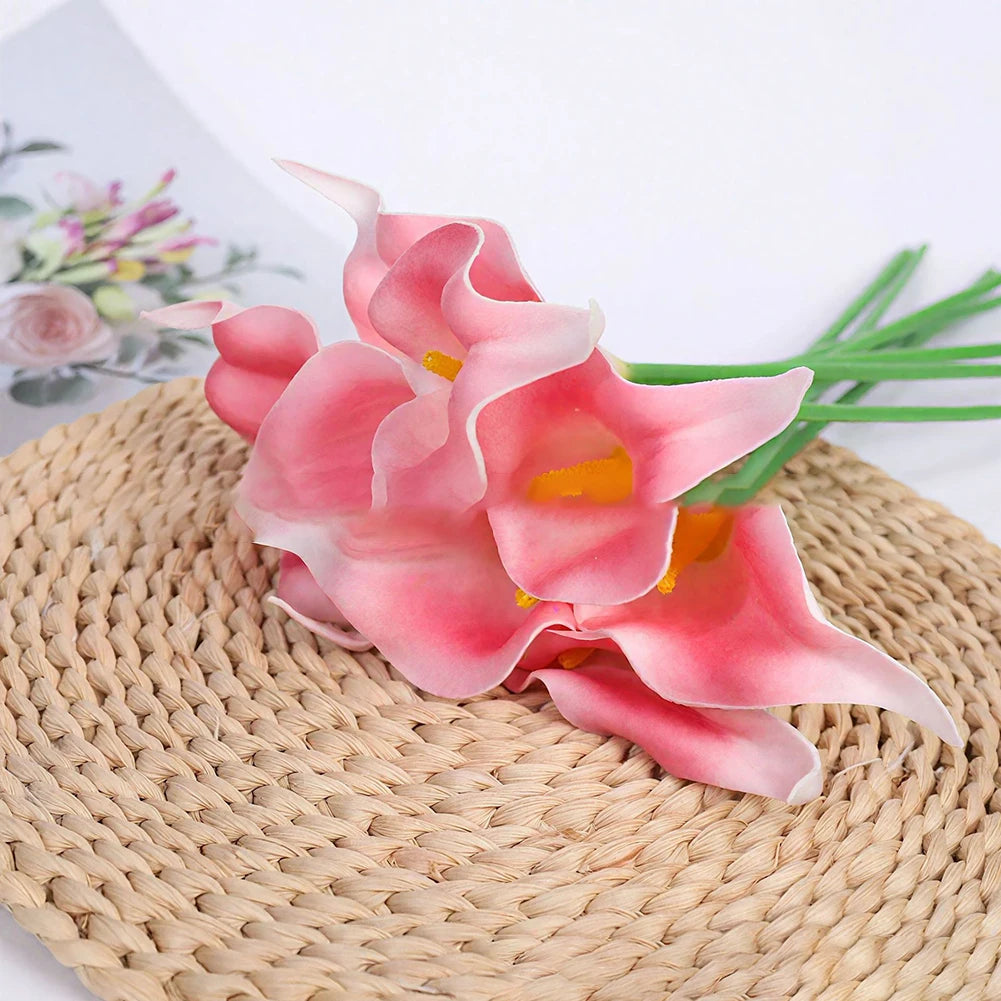 Calla Lily Artificial Bouquet – Wedding & Home Decor Flowers Artificial Flower Bouquet Oasis Select