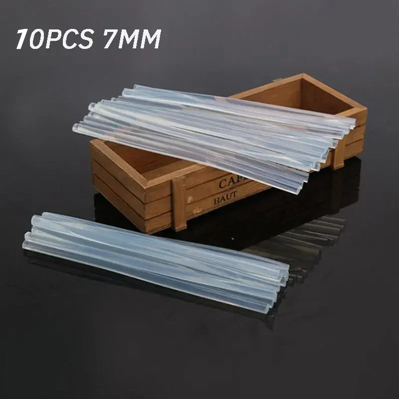 DIY Hot Melt Gun for Children 7mm Caliber Handheld Sealing Glue Gun Household Craft Tool Oasis Select 10pcs sticks