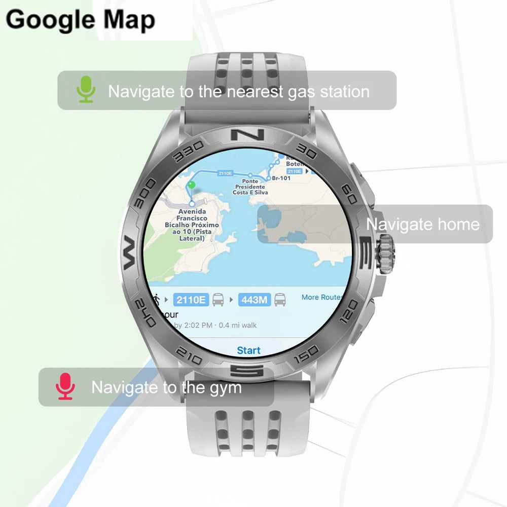 BT Call APP Download Smartwatch 4GB Memory Map Local Music Playback Sound Recording Smart Watch Men Women Sports Health Monitor Oasis Select