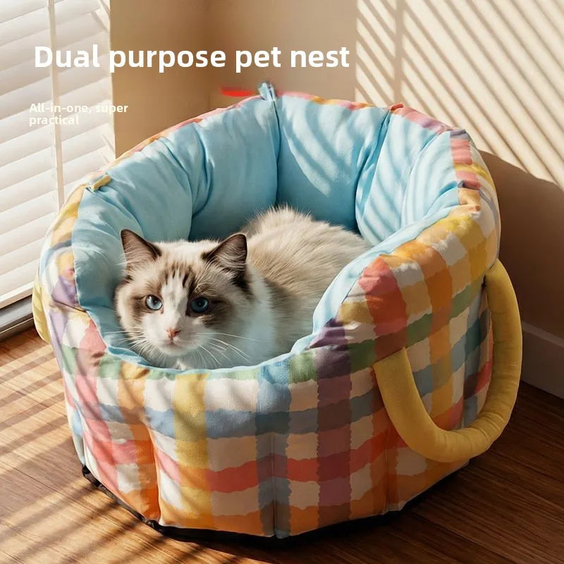 Dopamine Pet Outdoor Bag Teddy Bear Hand Bag Small Dog Portable Carry Case Four Season Comfortable Cat Carrier Pet Supplies Oasis Select