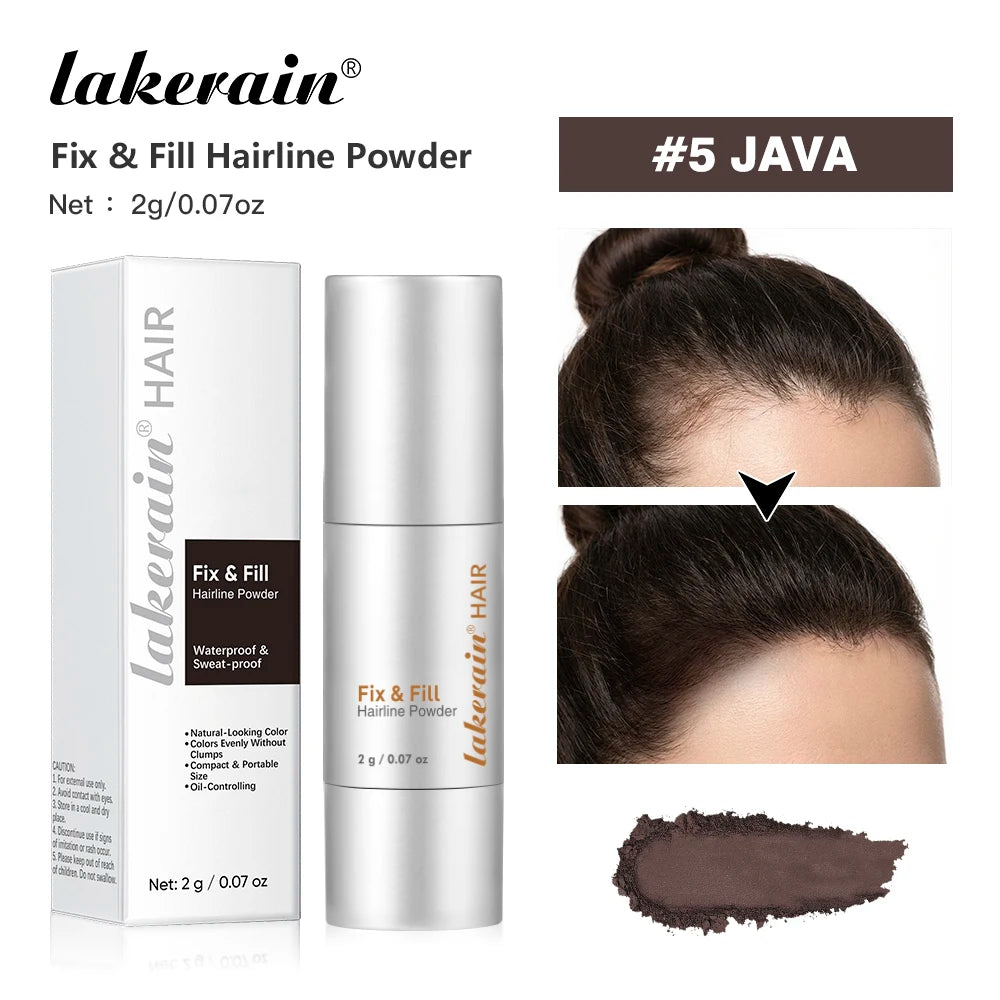Waterproof Hairline Powder Long Lasting Shadow Filling Forehead Hair Gaps Sweat-proof Fine Powder Natural Color Hairline Makeup Oasis Select 5JAVA