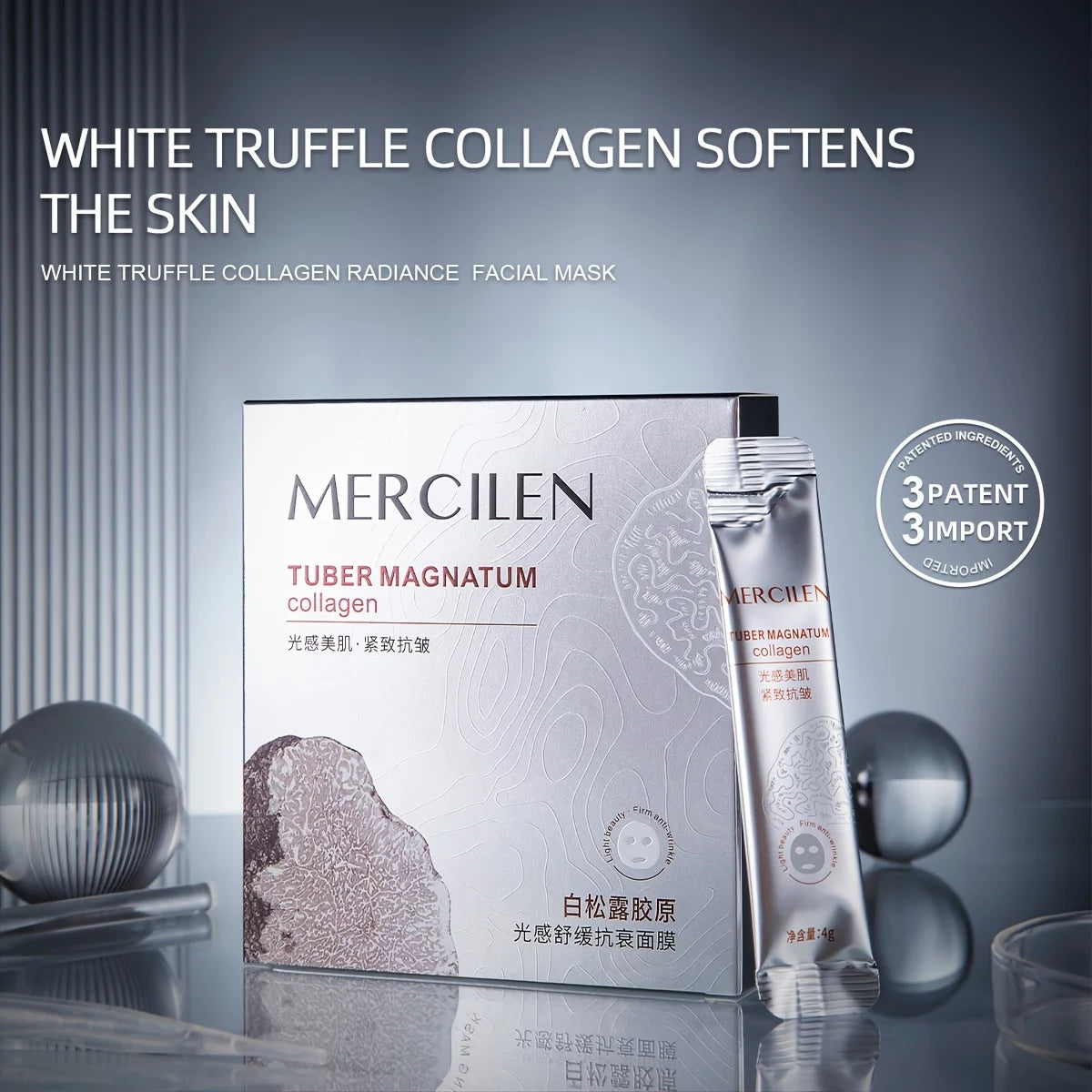 Mercilen White Truffle Sleeping Face Mask 20pc – Anti-Aging Sleeping Face Mask Oasis Select