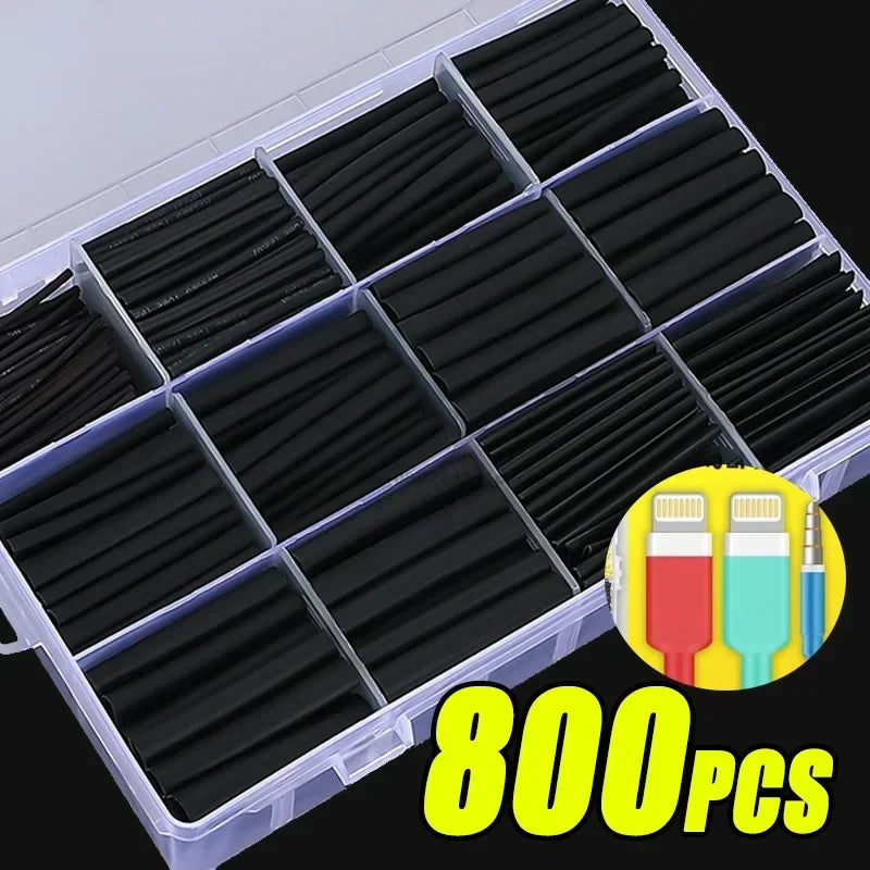 Shrinking Heat Shrinkable Tubing 2:1 Polyolefin Tube Sleeve Wrap Wire Set Multi-Color Cable Protection Thermoresistant Tubing Oasis Select