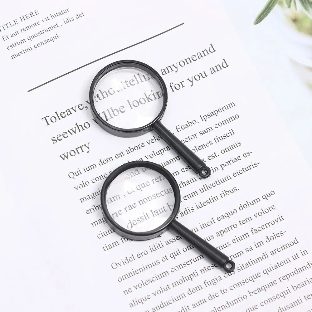 1/5/10pcs 5X Magnifying Loupe Reading Glass Lens Magnifier 25mm Hand Held Educational Tool Oasis Select
