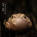 Lucky Three-Legged Golden Toad Purple Clay Classic Bark Style Original Ore Fully Handmade Duan Clay Tea Pet Handheld Oasis Select Default Title