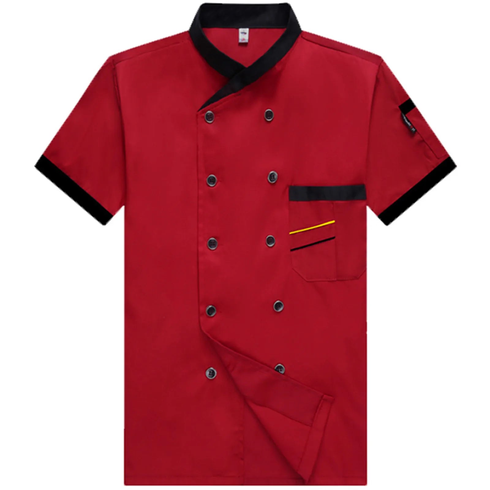 Unisex Short Sleeve Chef Jacket – Kitchen & Catering Uniform Chef Jacket Oasis Select Red M