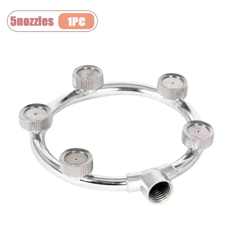 1-10PCS High Pressure Multi Head Spray Nozzle Ultra Fine Atomization Tip for Agricultural Pesticide Sprayer Farm Garden Orchard Oasis Select 5nozzles-1PC