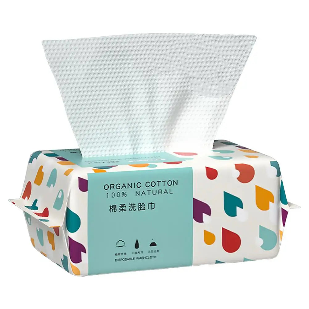 Disposable Cotton Face Towels 100-Count – Dry & Wet Facial Wipes Disposable Facial Towels Oasis Select L-20x20cm