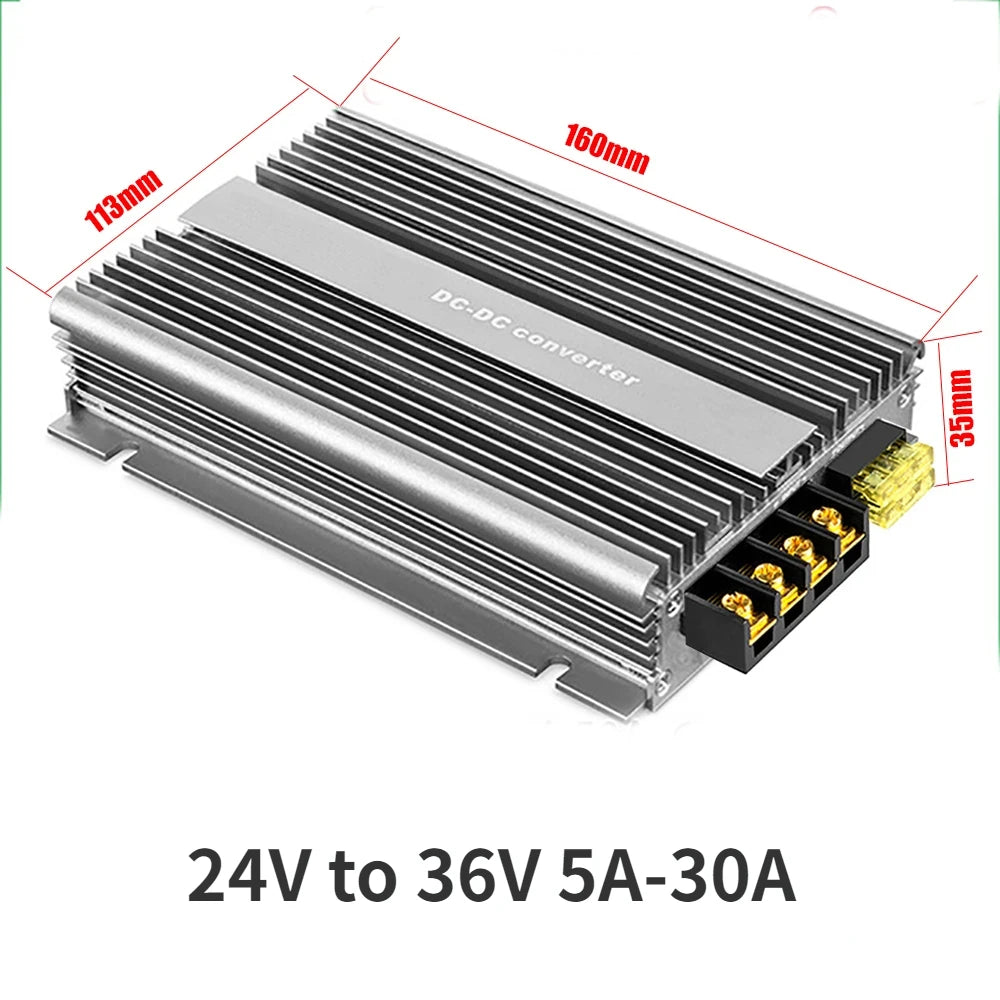 24V to 36v 5A-30A Power Supply Transformer Adapter Boost Converter DC/DC Voltage Regulator 24V-36V Booster Module Car Boat Oasis Select