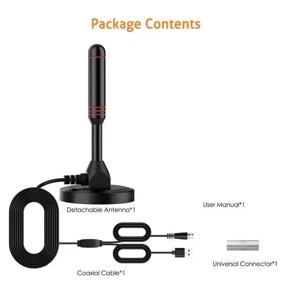 Digital TV antenna indoor ground wave antenna extended sucker dvb-t2 antenna with amplifier Oasis Select