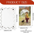 Acrylic Fridge Magnetic Frame Double Sided Refrigerator Magnet Picture Frame Fridge Photo Frame Clear Display Home Decoration Oasis Select Wave