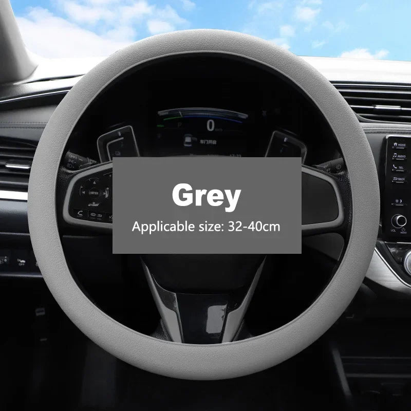 Silicone Steering Wheel Cover – Universal Anti-Slip, 6 Colors