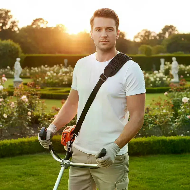 Adjustable Padded Shoulder Strap for Lawn Mower & Trimmer