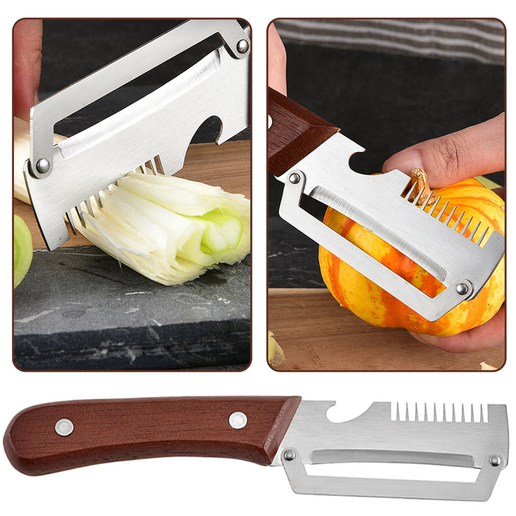 3-in-1 Vegetable Peeler, Grater & Bottle Opener | Kitchen Tool