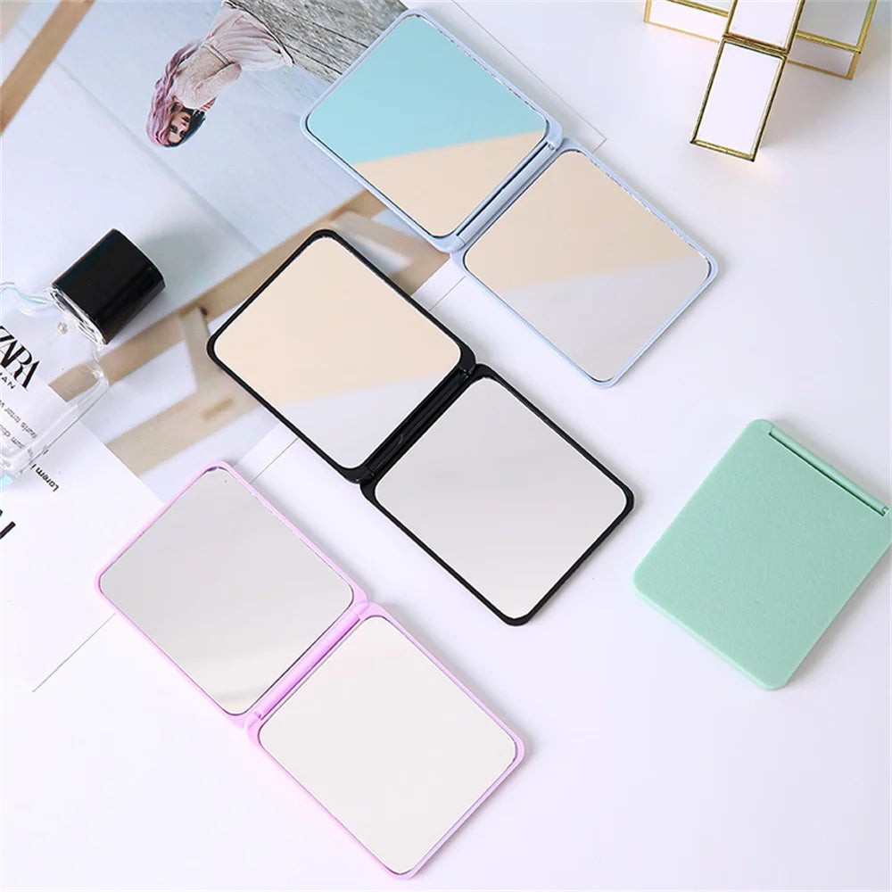 Double-Sided Compact Pocket Mirror – Portable Folding Mini Mirror