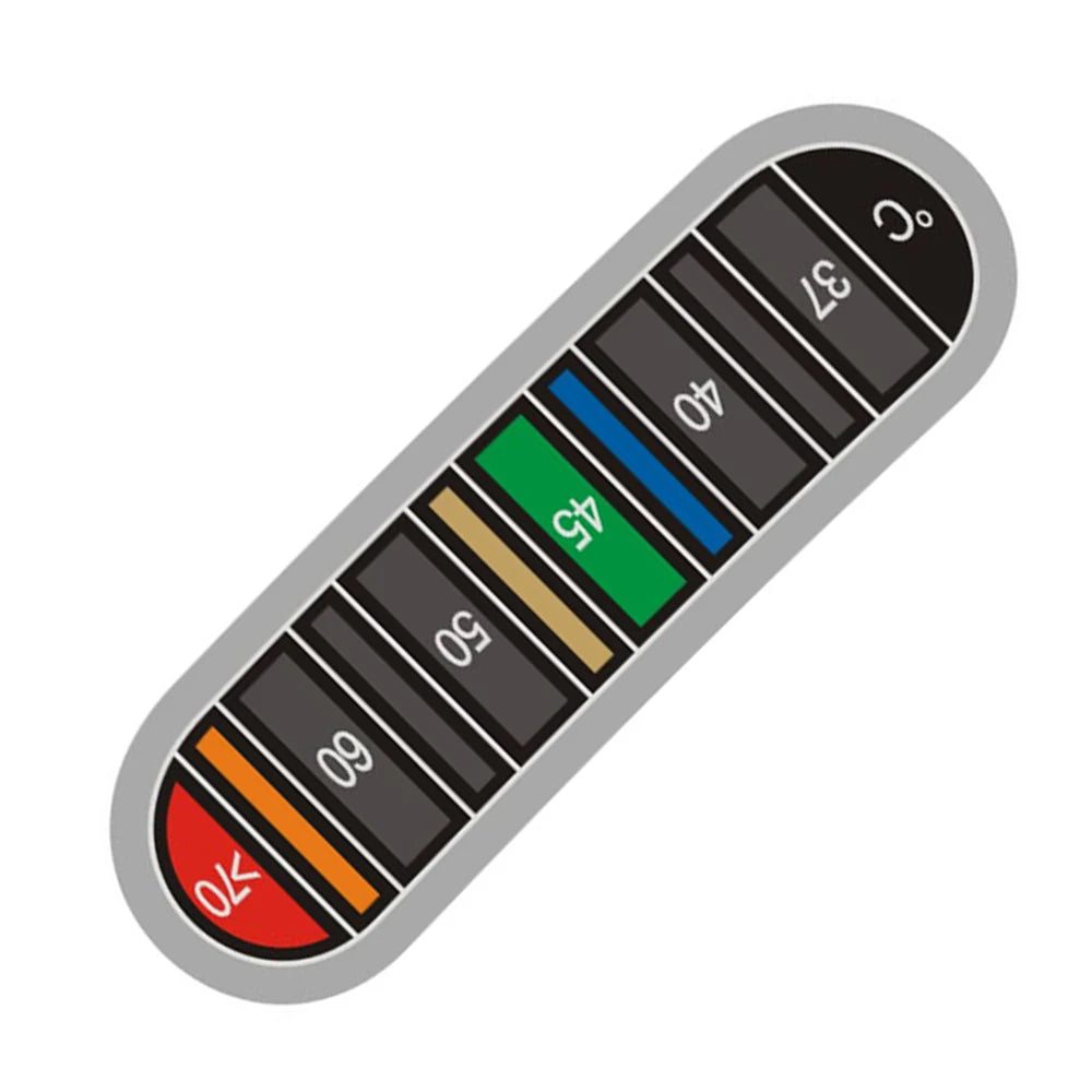 Portable Water Coffee Discoloration Thermometer 0℃-70℃ Cup Kettle Temperature Tester Waterproof Sticker For Home Kitchen Oasis Select