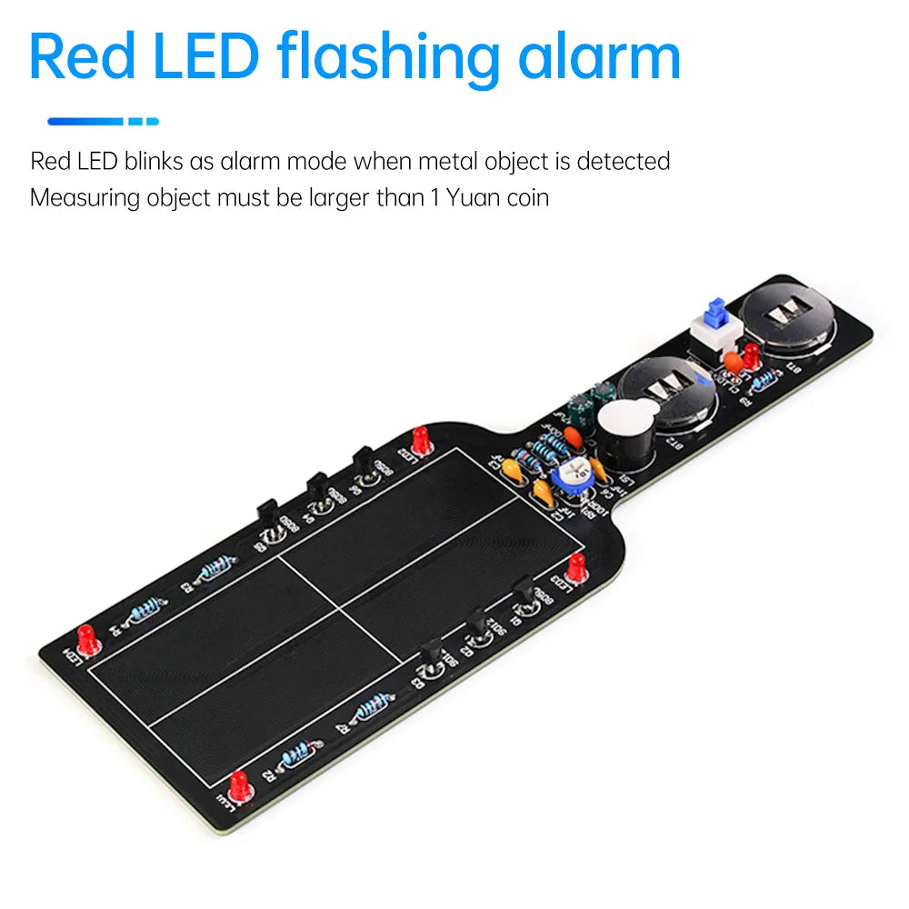 DC3-5V Handheld Simple Metal Detector Electronic Kit DIY Metal Detector Kit DIY Technology Training Welding Metal Detector Oasis Select