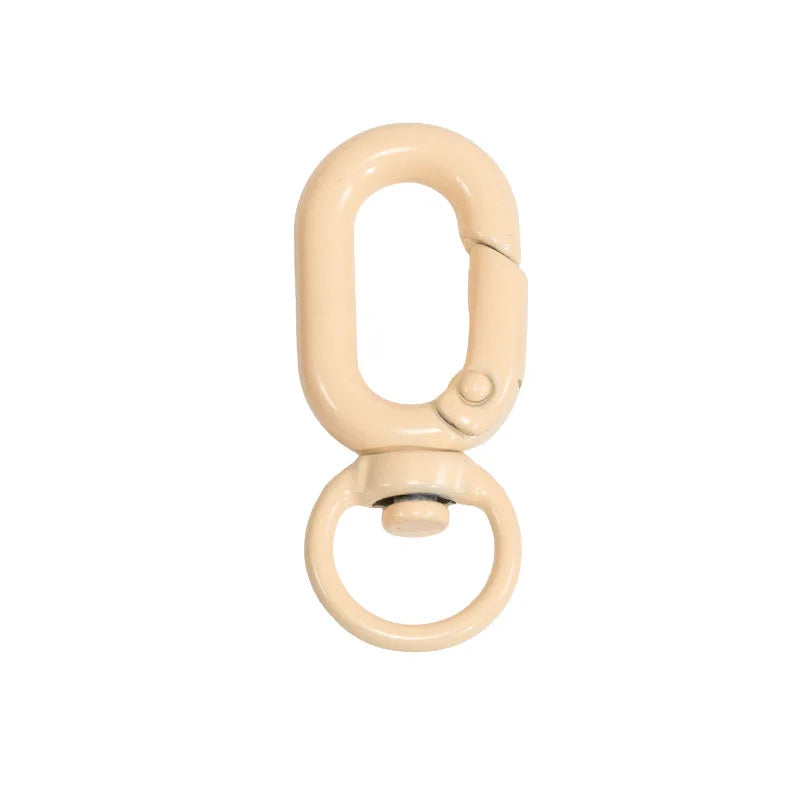 5pcs Colorful Metal Lobster Claw Clasps Swivel Lanyards Trigger Strap with Key Ring DIY Accessories for Bag Key Chains Connector Oasis Select Grapefruit