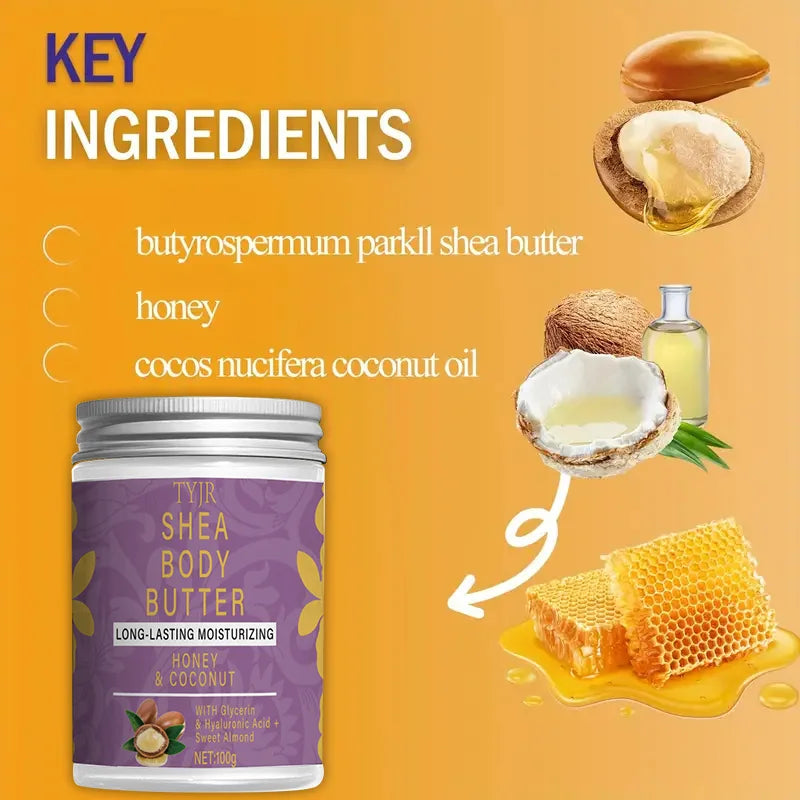 Organic Unrefined Shea Body Butter Oil 100g – Deep Moisture Body Butter Oil Oasis Select