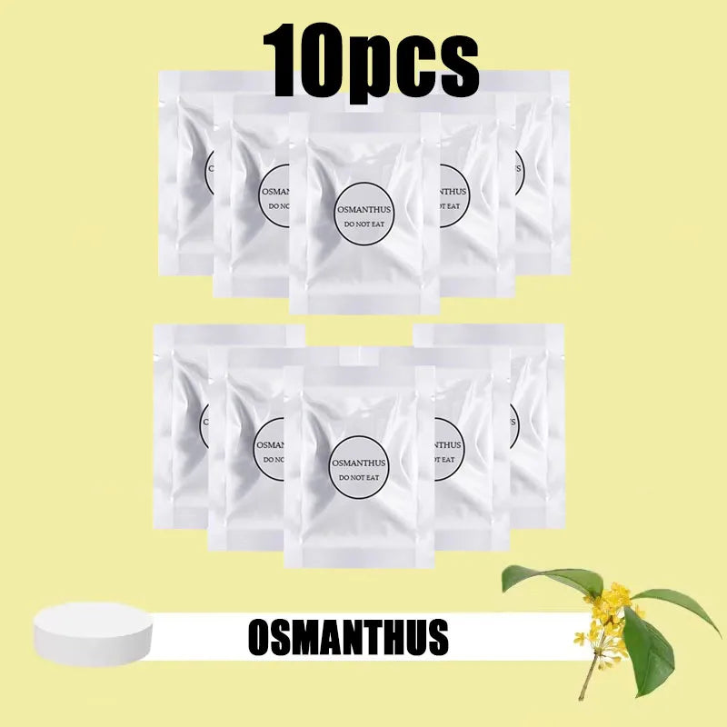 5/10/15/20PCS Car Air Freshener Supplement Solid Fragrance Scent Air Outlet Perfume Refill Tablets Ocean Lemon Lavender Fillers Oasis Select 10Pcs Osmanthus