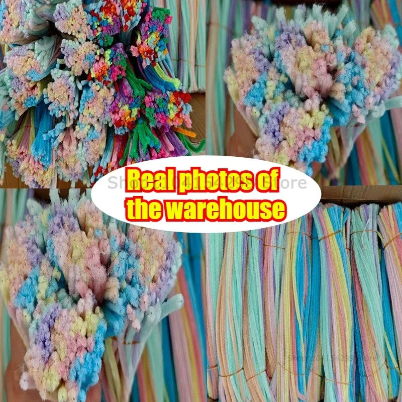 Cleaner Pipe Cleaners for Crafts Creative Chenille Stem Wire Pipe Cleaners Creative Leisure Hobby Diy Plush Stem Twisted Stick Oasis Select