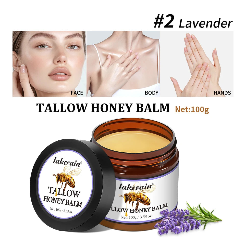 Whipped Beef Tallow And Honey Balm Moisturizing Beef Tallow Face Cream Body Lotion Grass Fed Grass Finished Face Cream Skin Care Oasis Select 2 Lavender