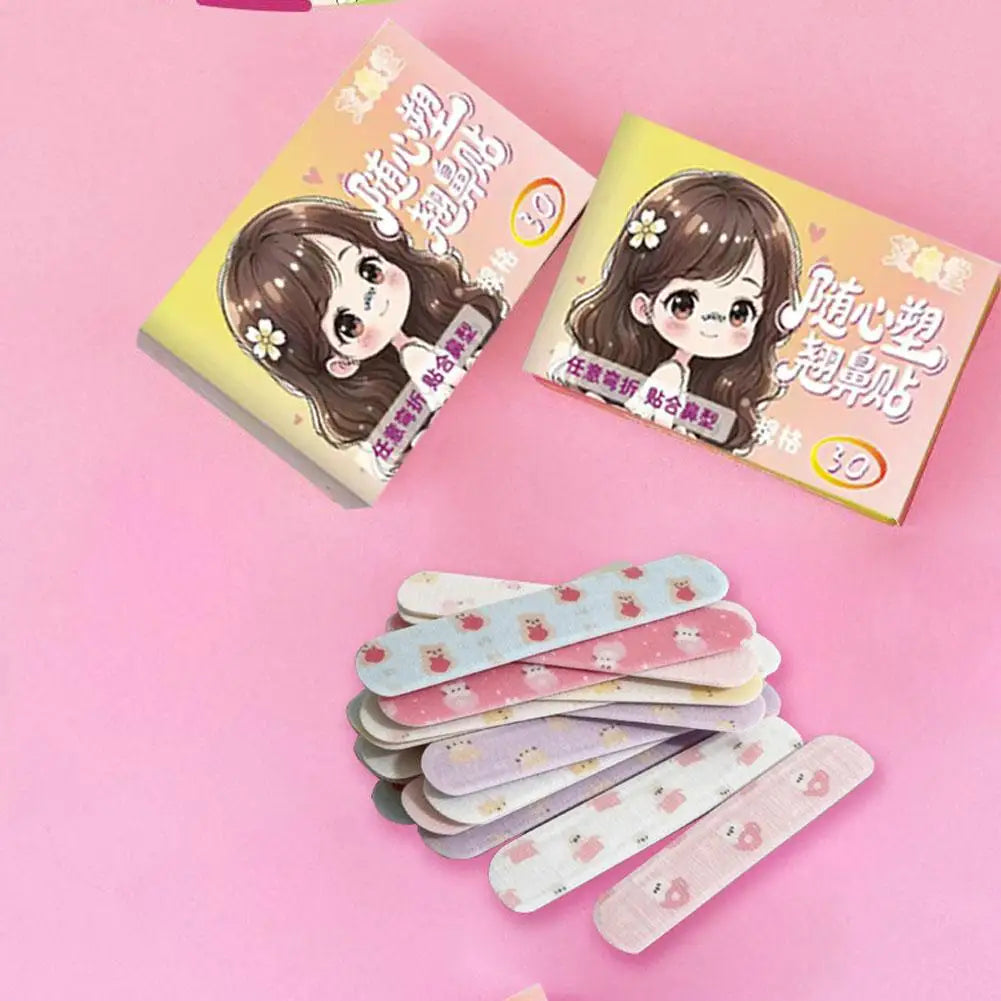 Self-Adhesive Shaping Nose Strips Flexible Nose Patches For Rhinoplasty Shaping Corrector Strips Stickers For Daily Contouring Oasis Select