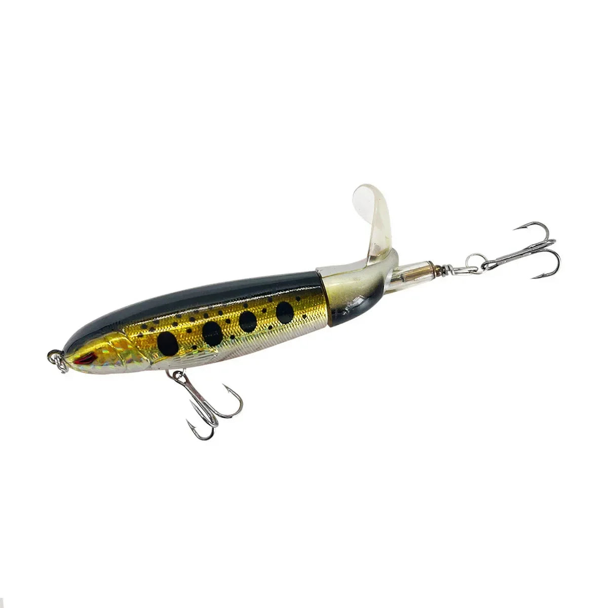 1/4/8Pcs 15g Topwater Fishing Lure Whopper Popper Artificial Bait Hard Plopper Soft Rotating Tail Fishing Tackle Fishing Bait Oasis Select Color C 15g