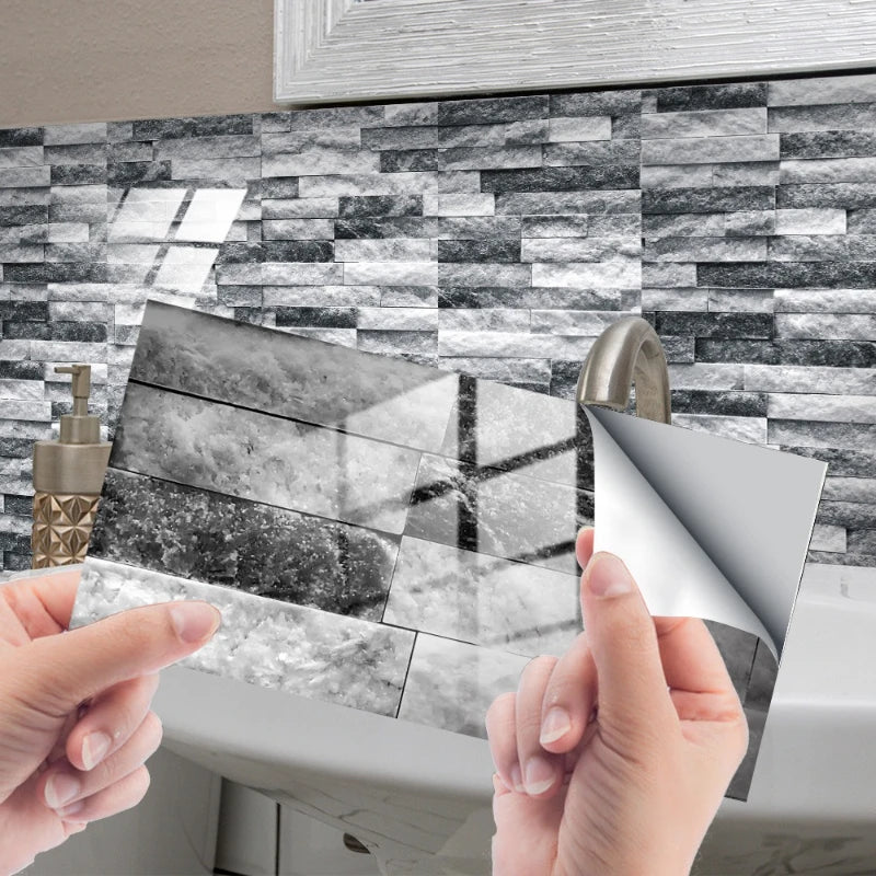 Wall Stickers Home Renovation Crystal Tiles Self-adhesive Flooring