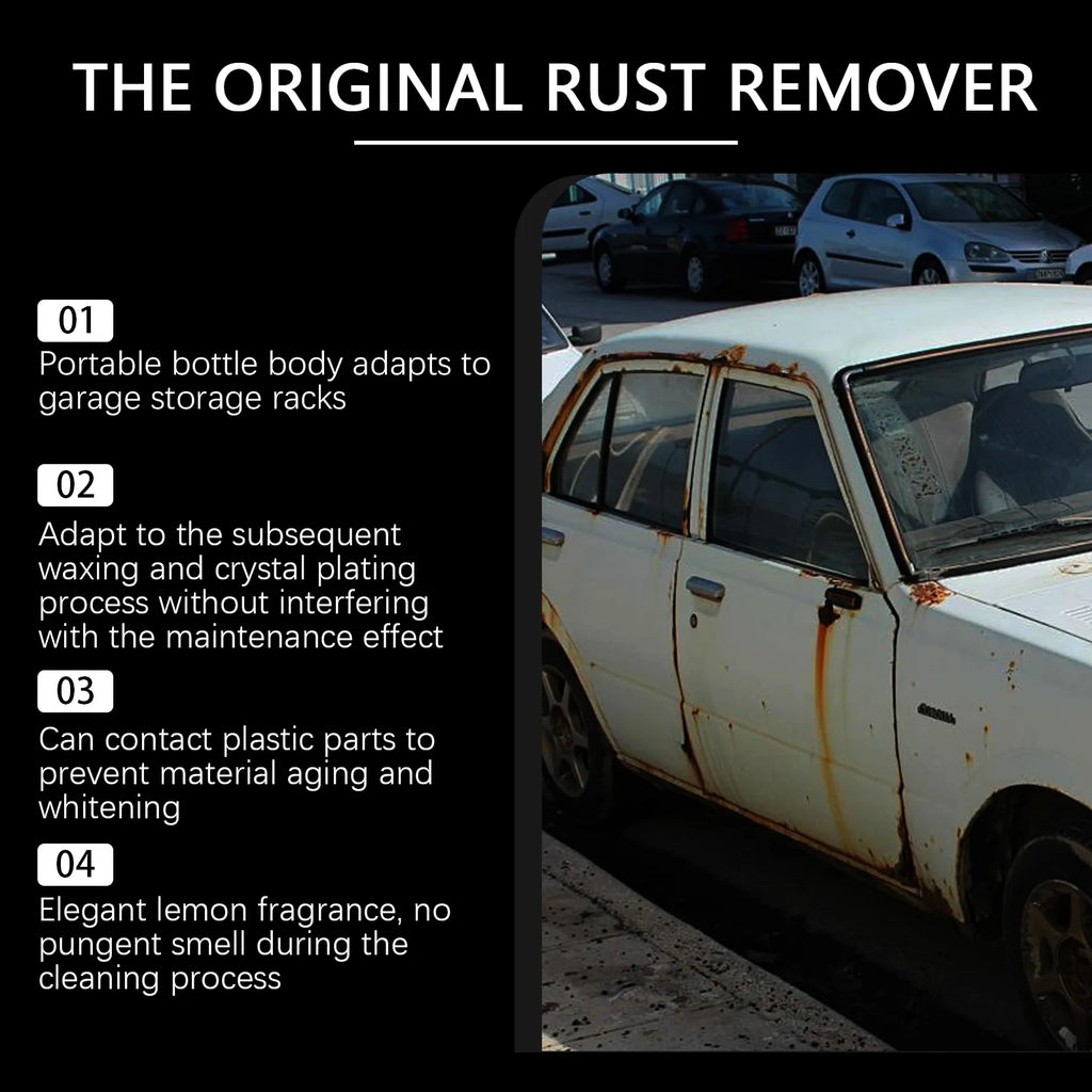 Car Rust Remover Spray, For Car Wheels & Metal Surfaces Dissolves Tire Rust Removes Rust & Dirt with Surface Cleaner Oasis Select