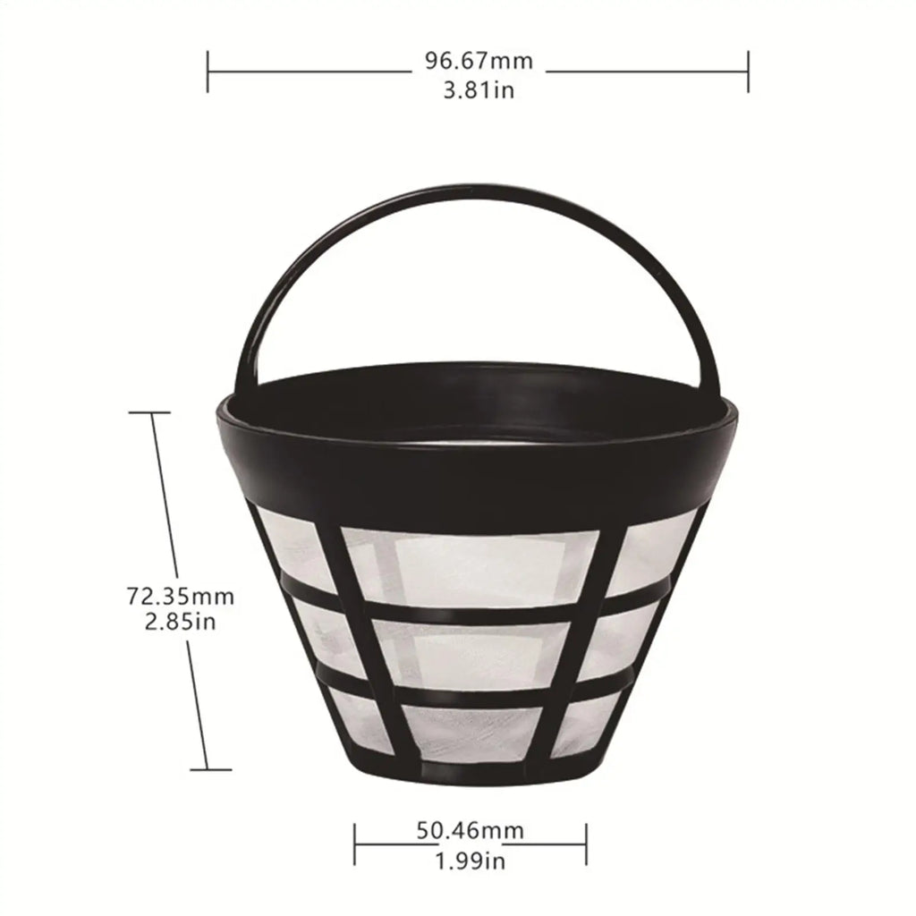 Basket Shaped Coffee Filters Cone Mesh Strainer Coffee Maker Filter for Home Kitchen Commercial Cafe Workplace Travel Camping Oasis Select