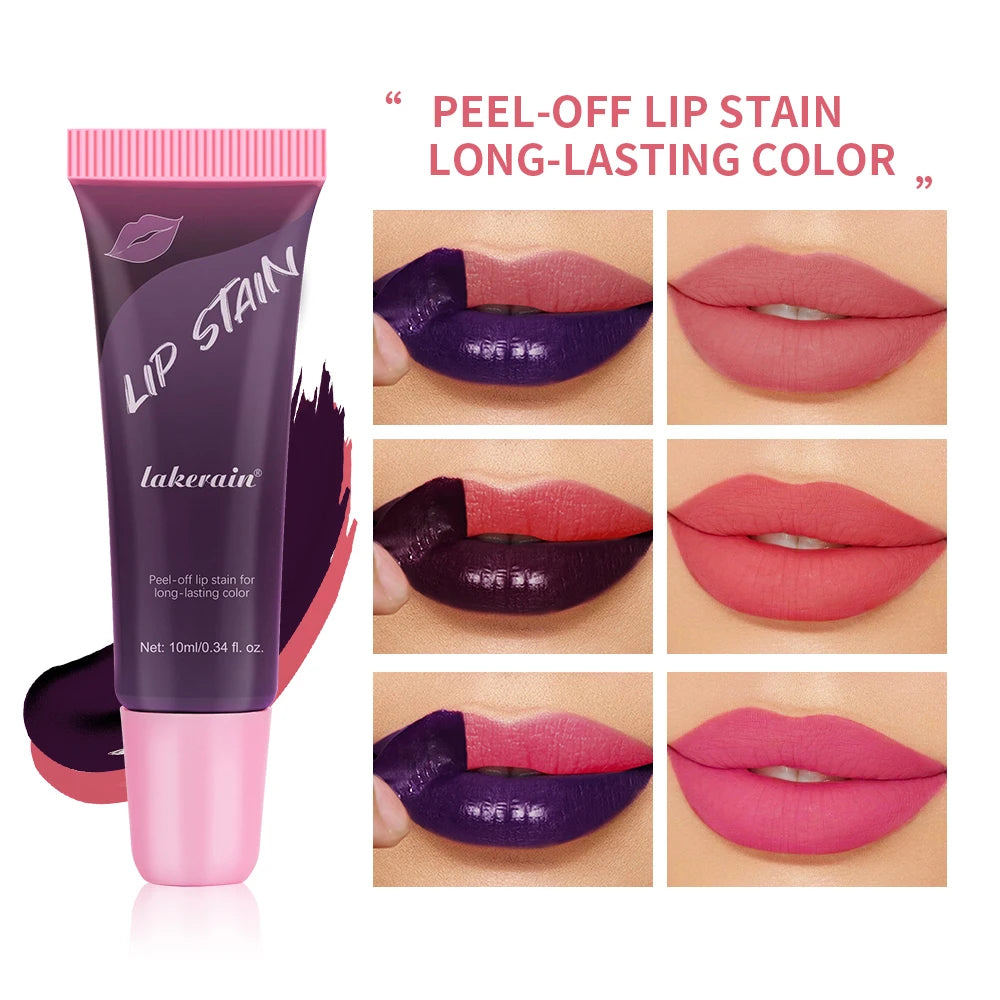 Peel Off Lip Stain Waterproof Resistant Lipsticks Cheap Lip Gloss Matte Tick for Lips Labios Inks Tattoos Makeup Ink Tint Oasis Select