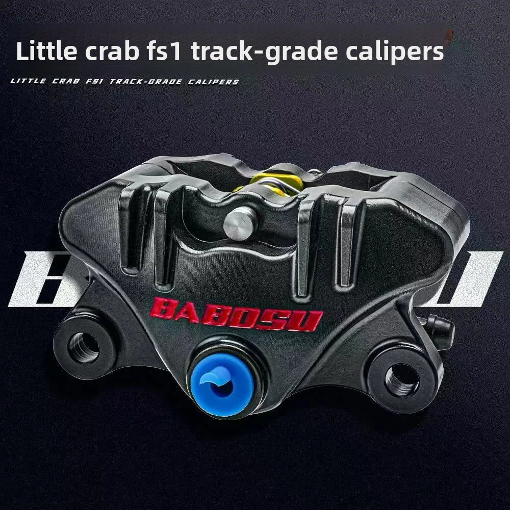 BABOSU FS-1 Racing Small Crab Brake Caliper High Performance 2-Piston Brake Pump for Electric Scooter Oasis Select GRAY