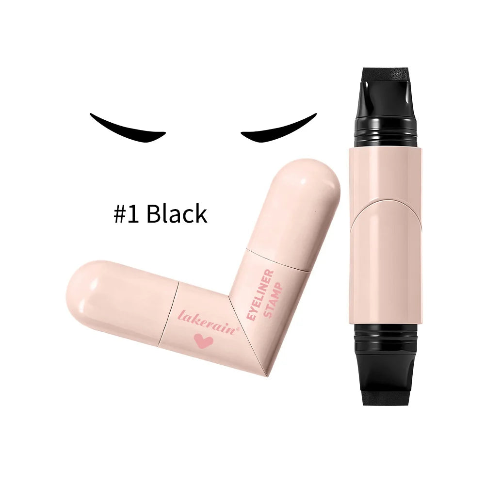 super quick eyeliner waterproof fast drying, durable, smooth and easy to color, creating natural eye makeup eyeliner stamp Oasis Select 2pcs black