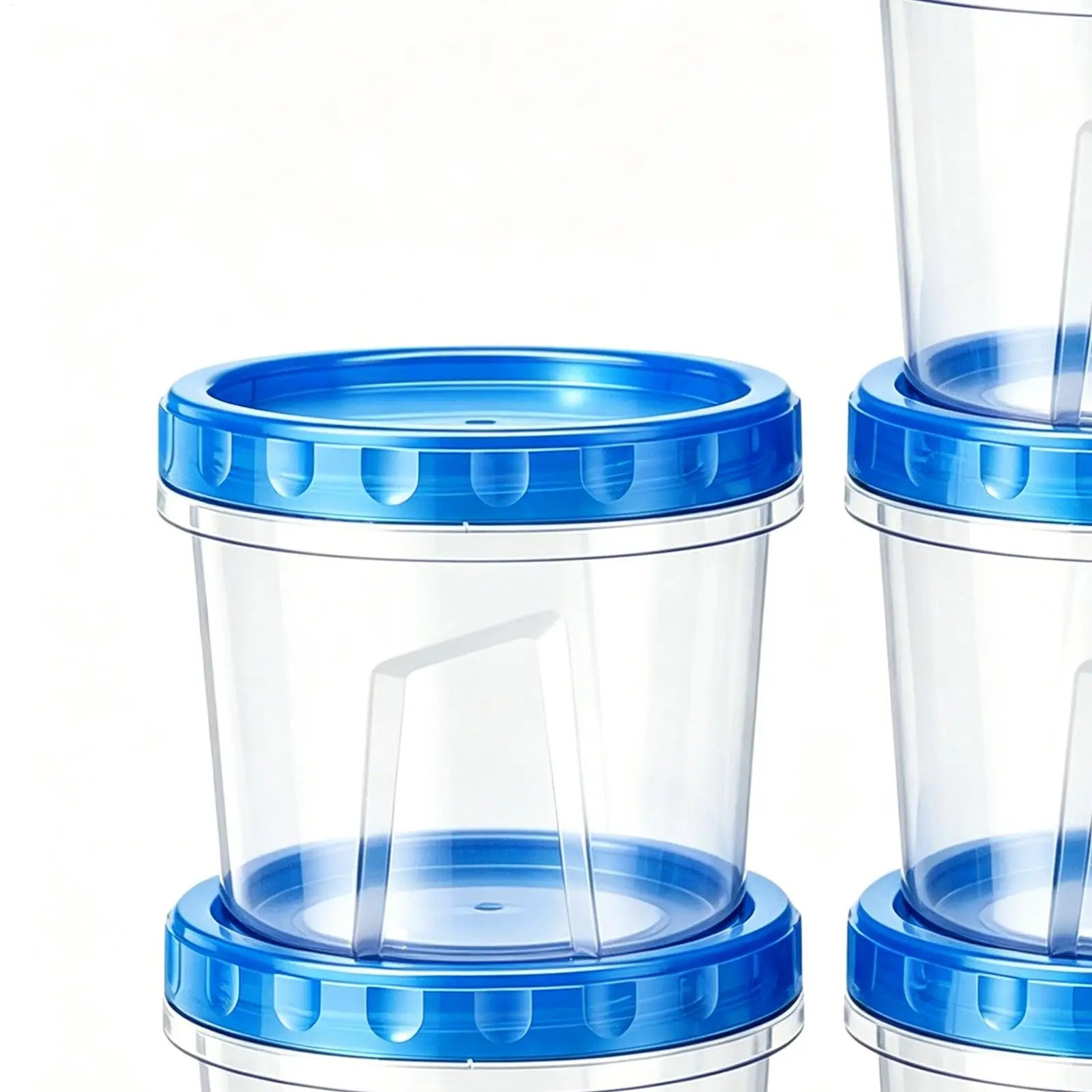 6Pcs Round Food Fresh Keeping Box Kitchen Refrigerator Storage Container Fruits Snacks Sealed Jar Food Storage Box with Lids Oasis Select