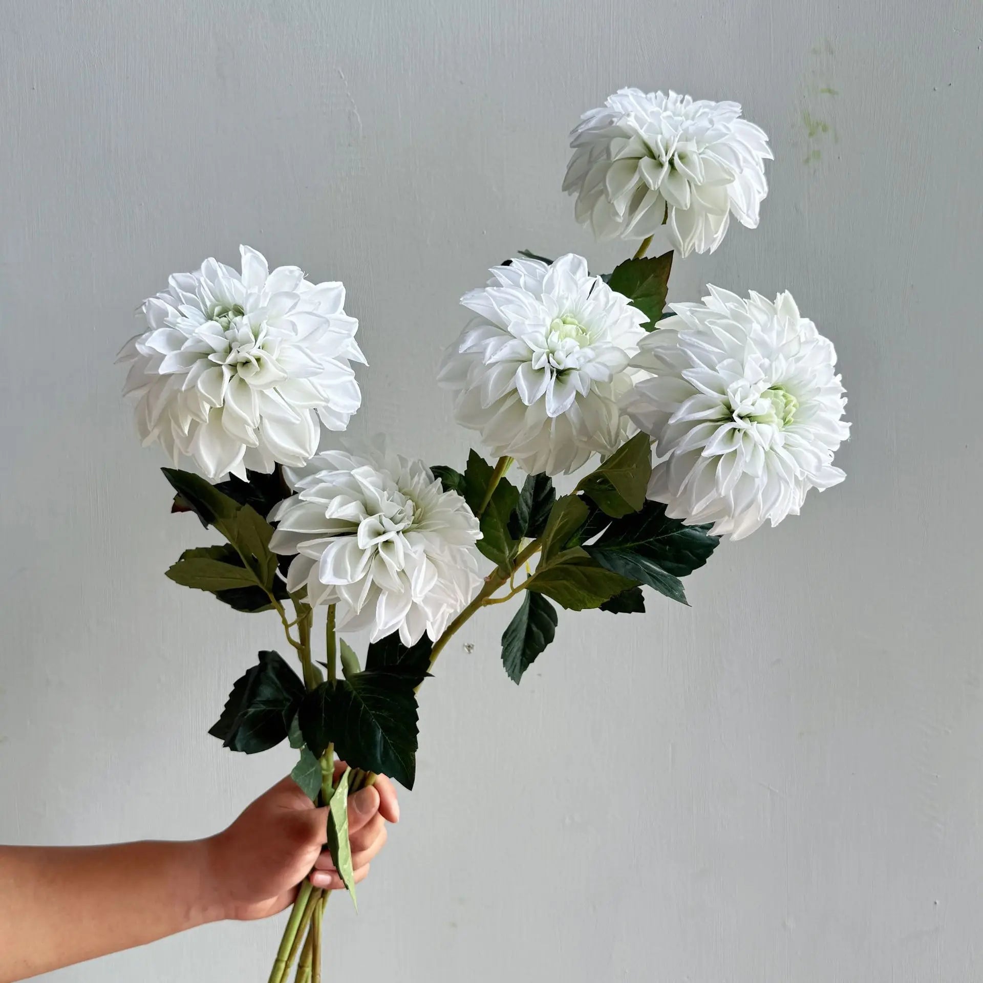 Lifelike artificial dahlia flower with 1 heads long branch silk flower for home wedding decor birthday party bedroom Decoration Oasis Select
