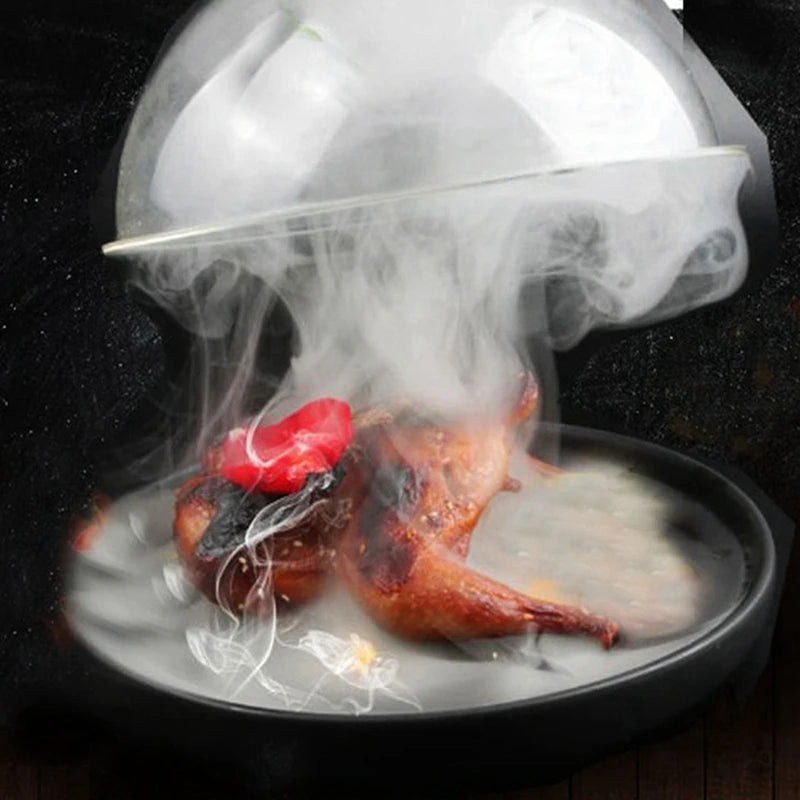 Molecular Cuisine Smoke Hood Food Grade Lid Dome Cover For Smoker Accessory Smoke Infuser Cake Steak Cover Durable C Oasis Select