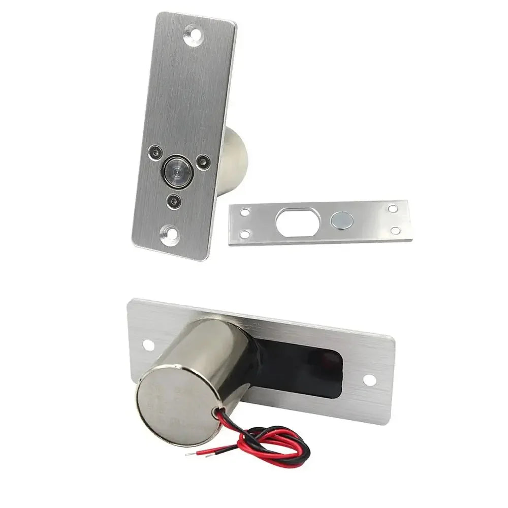 12V Electric Drop Bolt Lock Embed Install Waterproof Mortise Bolt Locks Stainless Steel Normally Closed Magnetic Induction Lock Oasis Select