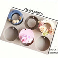1PC DIY Silicone Clay Aromatherapy Tablets Molds Hanging Ornaments Wax Molds Flower Soap Mold Craft Accessories Soap Mold