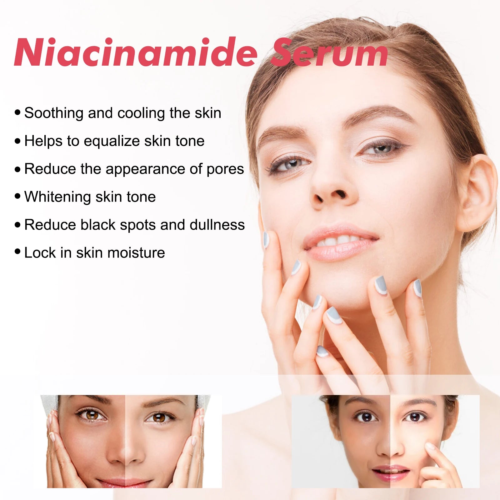 Peach Niacinamide Serum – Dark Spots, Pores & Brightening